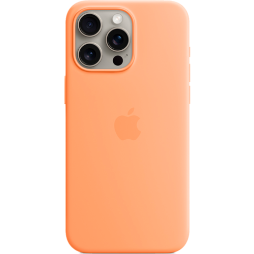 Чехол-крышка Apple Silicone Case with MagSafe для Apple iPhone 15 Pro Max, силикон, оранжевый сорбет (MT1W3ZM/A)