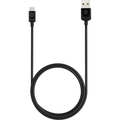 Кабель Gerffins USB-A - Type-C, 3,1A, 1м., черный
