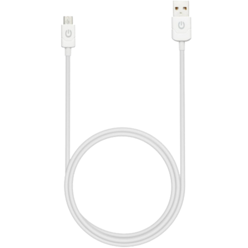 Кабель Gerffins USB-A -  Micro-USB, 1м., белый