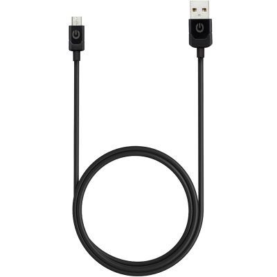 Кабель Gerffins USB-A -  Micro-USB, 1м., черный