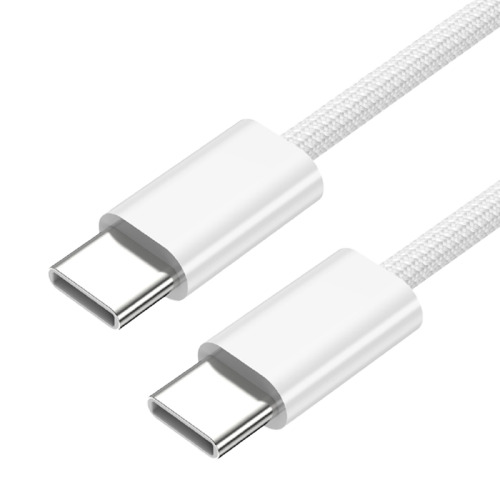 Кабель Stellarway USB-C/USB-C 3А 0,5м нейлоновый, белый