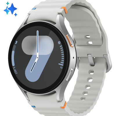 Умные часы  Samsung Galaxy Watch 7 LTE, 44 mm (SM-L315FZSACAU), серебро