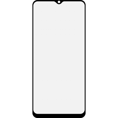 Защитное стекло Мультибренд для realme C33 2.5D Full Glue (черная рамка)