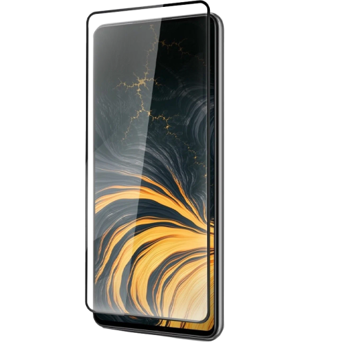 Защитное стекло Мультибренд для realme C67 2.5D Full Glue (черная рамка)