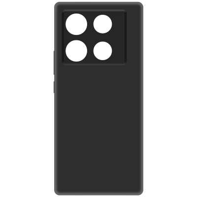 Чехол-крышка Мультибренд для Infinix Note 40 Pro, термополиуретан, черный