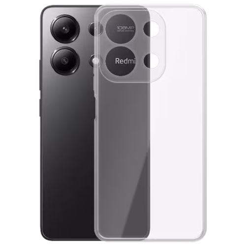 Чехол-крышка Мультибренд для Xiaomi Redmi Note 13, силикон, прозрачный