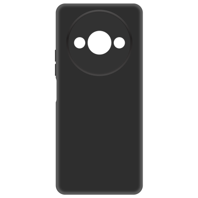 Чехол-крышка Мультибренд для Xiaomi Redmi A3x/A3/Poco C61, термополеуретан, черный