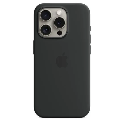 Чехол-крышка Мультибренд для Apple iPhone 15 Pro, термополиуретан, черный