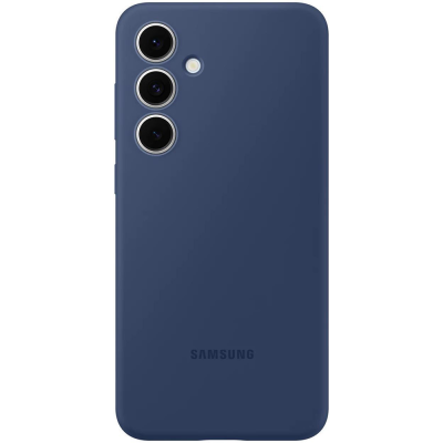 Чехол-крышка Samsung Silicone Case для Galaxy S24FE, силикон/поликарбонат, синий (EF-PS721CLEGRU)