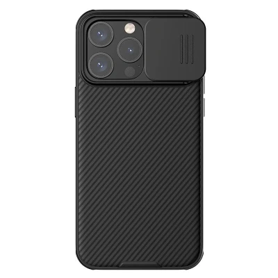 Чехол-накладка Nillkin CamShield Pro для iPhone 15 Pro пластиковый (черный)