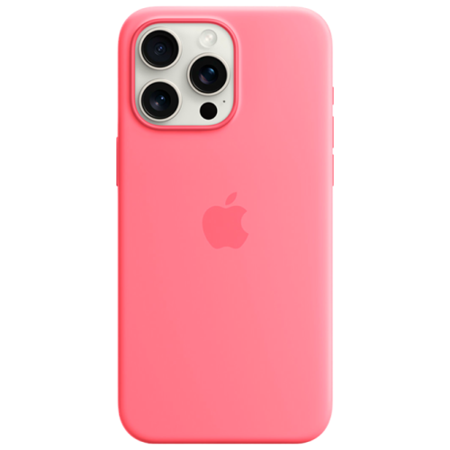 Чехол-накладка Silicone Case with MagSafe для iPhone 15 силиконовый (розовый)