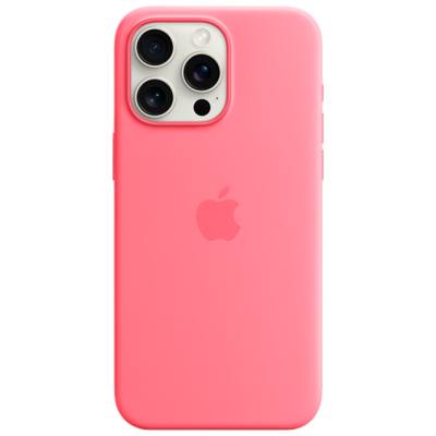 Чехол-накладка Silicone Case with MagSafe для iPhone 15 силиконовый (розовый)