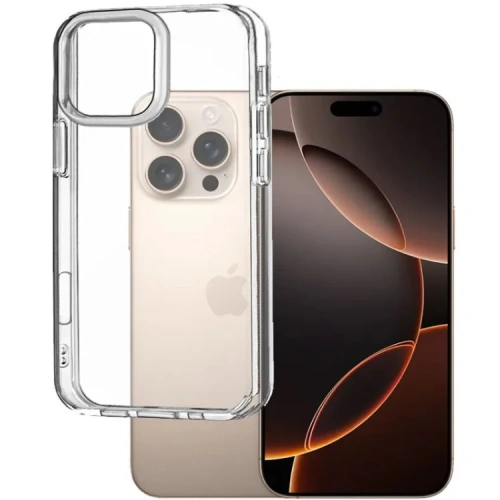 Чехол-накладка для Apple iPhone 16 Pro силиконовый (прозрачный)