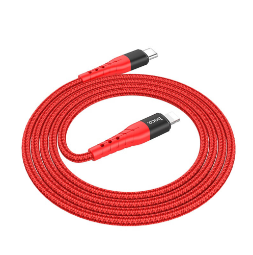 Кабель Hoco U64 Superior PD charging cable (Type-C) на (Lighting) 120 см (красный)