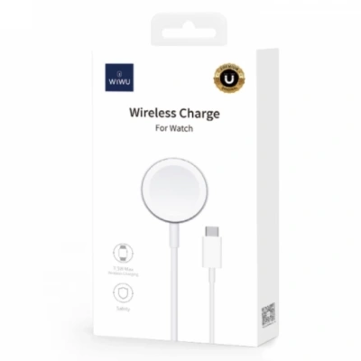 Беспроводное зарядное устройство WiWU M9 Type-C для Apple Watch (белый)