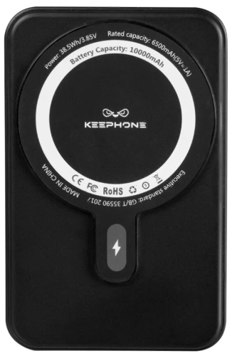Внешний аккумулятор Keephone Snap Stand PD 20W Magsafe Power Bank с подставкой 15W 10000mAh (черный)
