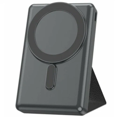 Внешний аккумулятор WiWU JC-20 MagSafe 10000mAh с подставкой (черный)