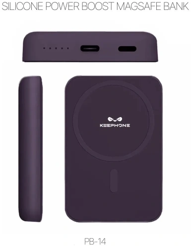 Внешний аккумулятор Keephone PB-16A Ultra Slim 15W 5000mAh (фиолетовый)