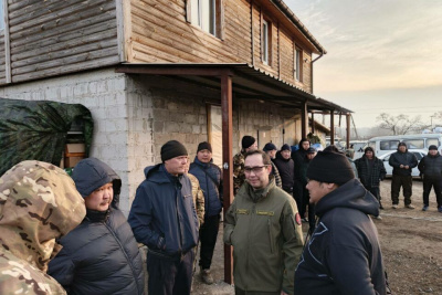 Глава Якутии Айсен Николаев работает в Донецкой Народной Республике / ЯСИА   