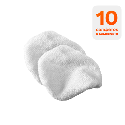 Комплект салфеток из микрофибры для GARLYN PM-1300, ST-05, ST-06 Turbo, 10 шт.