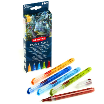 Набор линеров Derwent "LINE PAINTER" 5 шт Палитра №02