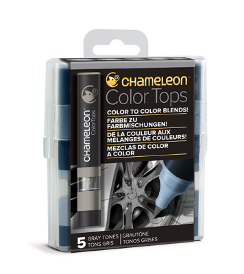 Набор цветных блендеров Chameleon Gray Tones серые тона 5 шт