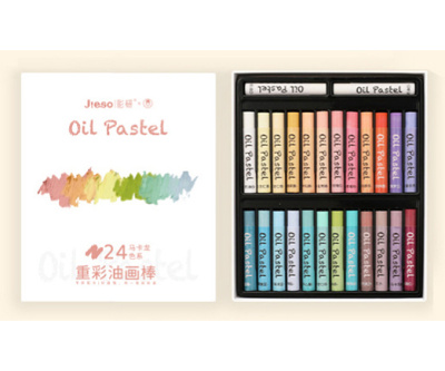 Набор пастели масляной CZ-244 "Macaron color" 26 шт, 24 цв, круглая, 70*10 мм, в картонной коробке