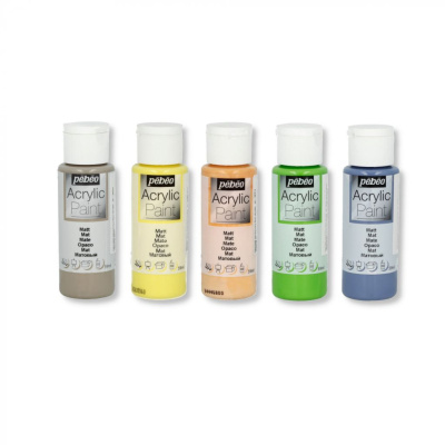 Акрил для декора Pebeo "Acrylic Paint" 59 мл, матовый, черная смородина
