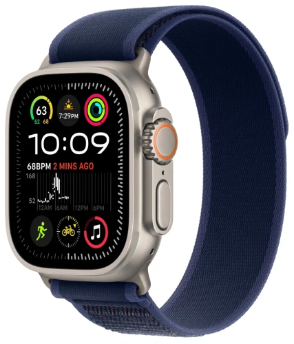 Смарт-часы Apple Watch Ultra 2 (2024) 49mm Natural Titanium Case with Blue Trail Loop (M/L)