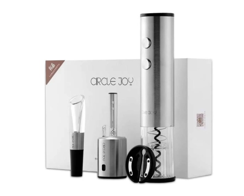 Винный набор аксессуаров Xiaomi Circle Joy Wine Accessories Gift Set 4 в 1 (CJ-TZ02) (серебристый)