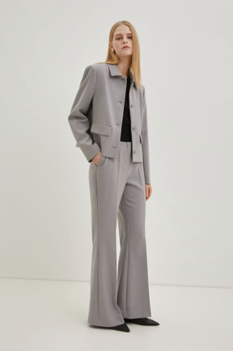 Брюки-клеш на средней посадке