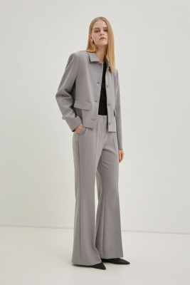 Брюки-клеш на средней посадке