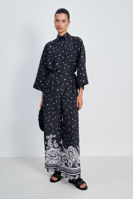 Комбинезон брючный с поясом