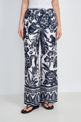 Широкие брюки с принтом