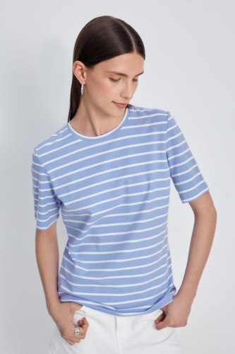 Футболка в полоску из хлопка