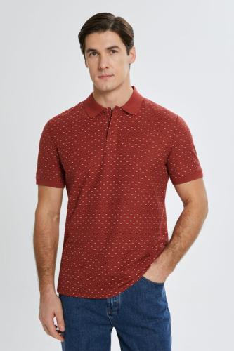 Однотонное поло из хлопка