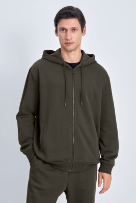 Худи на молнии с капюшоном