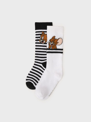 Гольфы детские трикотажные для девочек, 2 пары в комплекте