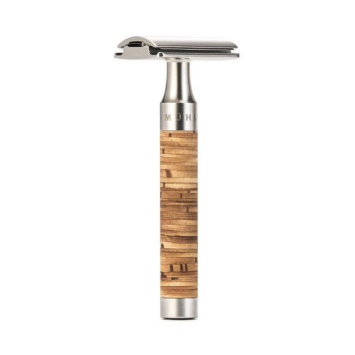 Т-образная бритва MUEHLE ROCCA, сталь, береста