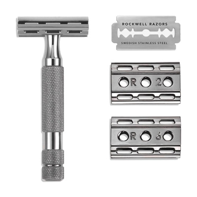 Т-образная бритва Rockwell Razors 6C, темный хром