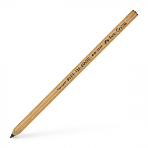 Карандаш масляный художественный Faber-Castell "Pitt" черный, мягкий