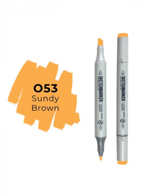 Маркер двухсторонний на спиртовой основе Sketchmarker Цвет Песок коричневый