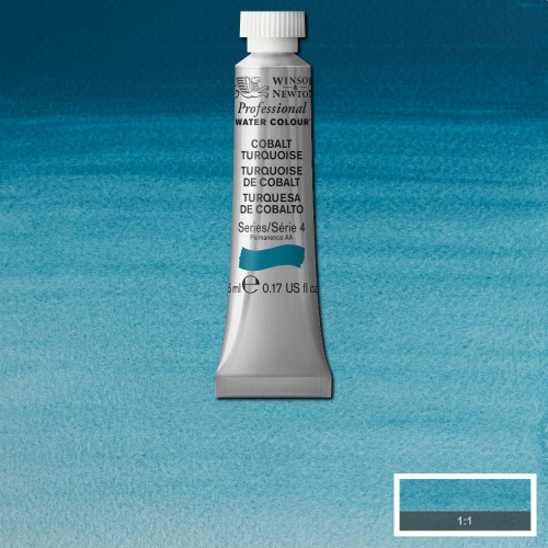 Акварель Winsor&Newton "Professional" в тюбике 5 мл Кобальт бирюзовый