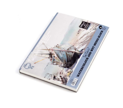 Скетчбук-склейка для акварели Paul Rubens "Лодка" 135х195 мм 20 л 300 г, среднезернистая