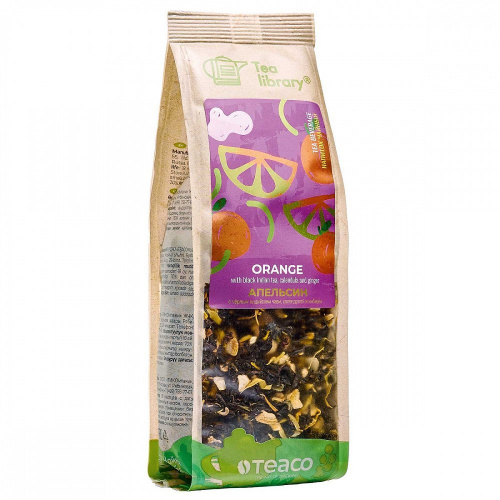 Чёрный индийский чай с апельсином, календулой и имбирем, 100 гр.