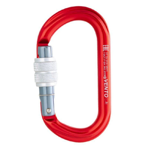 *Карабин "ОВАЛ" с муфтой красный