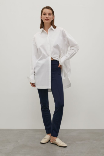 Трикотажные брюки-дудочки