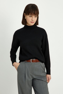 Трикотажный женский джемпер с длинным рукавом