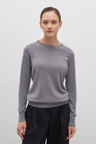 Шерстяной джемпер с округлой горловиной