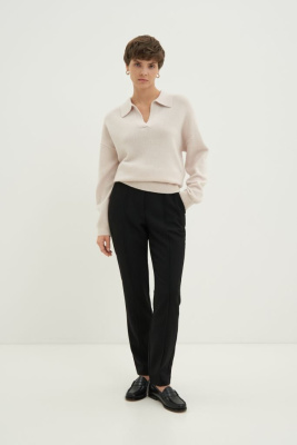 Брюки с шерстью на высокой посадке